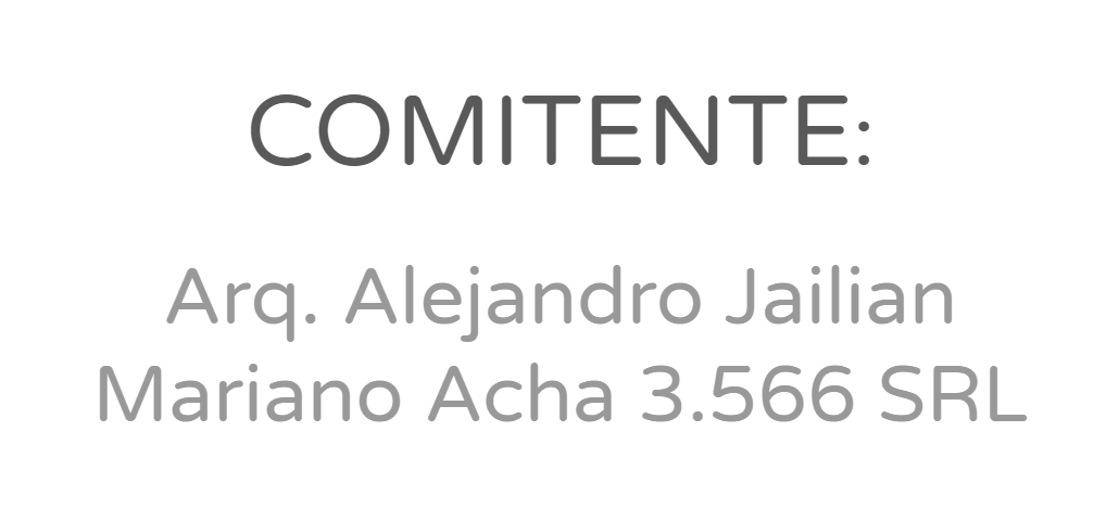 Arq. Alejandro Jailian - Mariano Acha 3.566 SRL